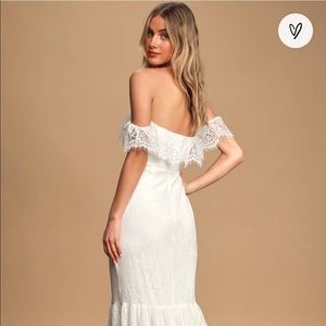 LuLus “Love is Forever” lace wedding gown